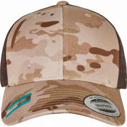 Casquette retro trucker multicam