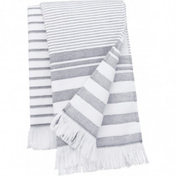 Fouta rayée avec franges