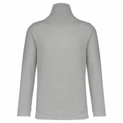 Trucker  sweat-shirt piqué col zippé homme