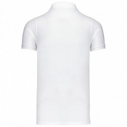 Polos coton piqué bio manches courtes homme