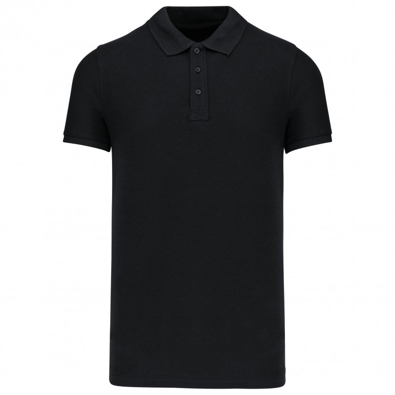 Polos coton piqué bio manches courtes homme