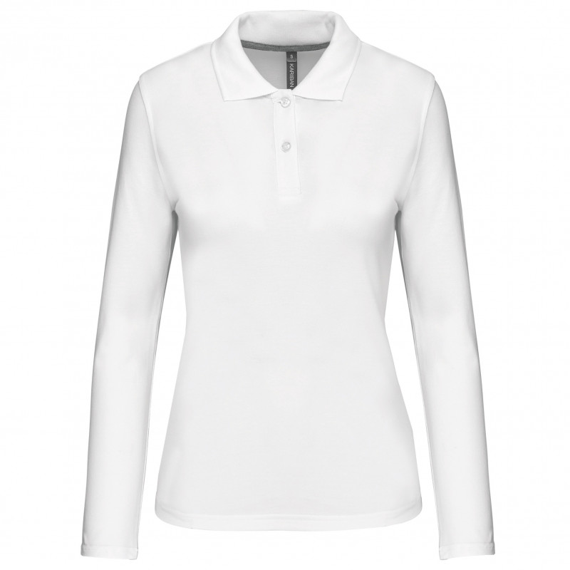 Polo manches longues femme