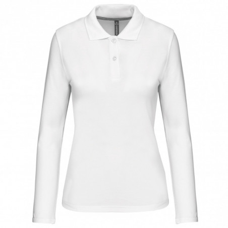 Polo manches longues femme