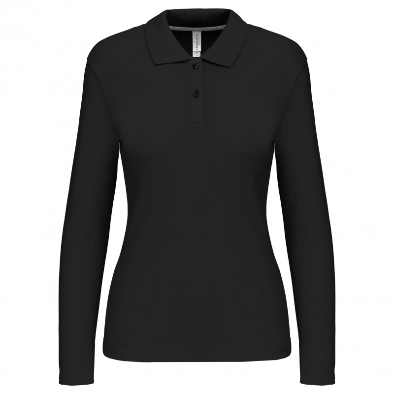 Polo manches longues femme