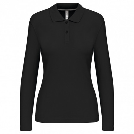 Polo manches longues femme