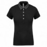 Polo jersey bicolore femme