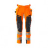 Pantalon avec poches flottantes - ULTIMATE STRETCH   hydrofuge  bicolore  - ACCELERATE SAFE MASCOT®