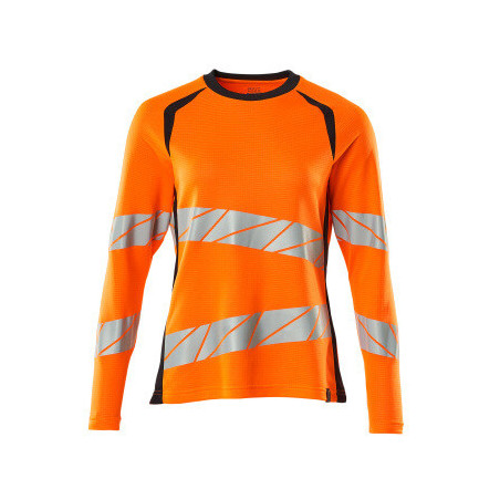 T-shirt, manches longues - Premium   Coupe femme  bicolore  - ACCELERATE SAFE MASCOT®