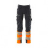 Pantalon avec poches genouillères - ULTIMATE STRETCH   hydrofuge  convient au lavage industriel  - ACCELERATE SAFE MASCOT®