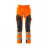 Pantalon avec poches genouillères - ULTIMATE STRETCH   hydrofuge  bicolore - ACCELERATE SAFE MASCOT®