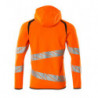 Sweat capuche zippé - Premium   Coupe moderne  bicolore  - ACCELERATE SAFE MASCOT®