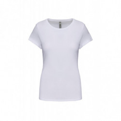 T-shirt col rond manches courtes femme