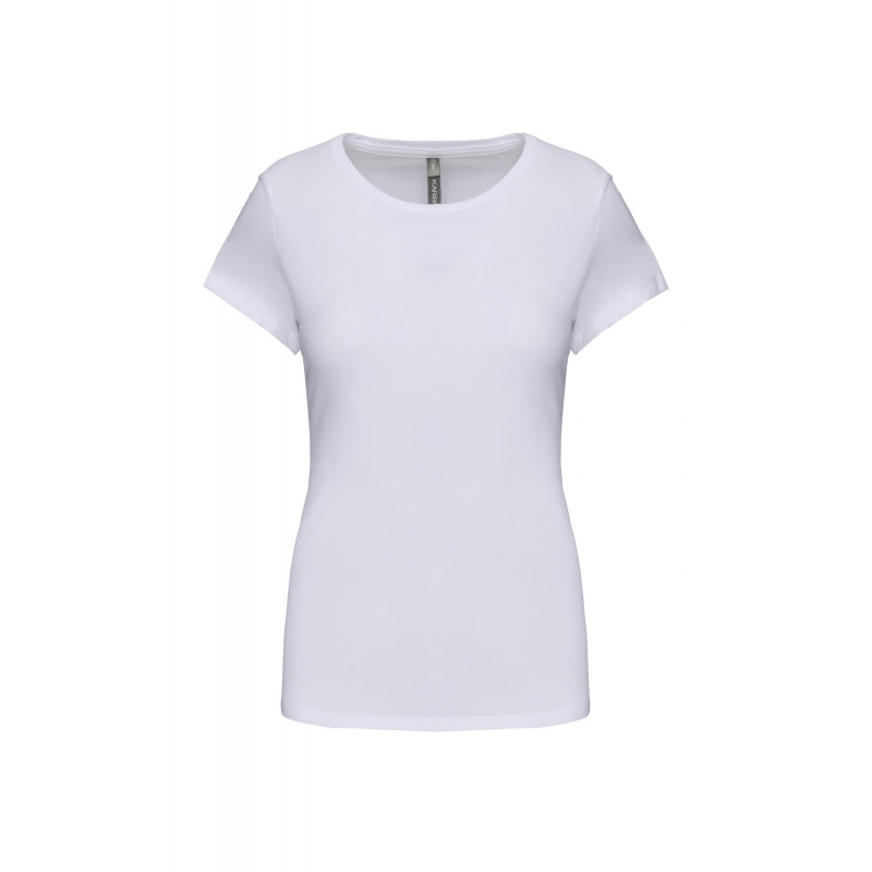 T-shirt col rond manches courtes femme