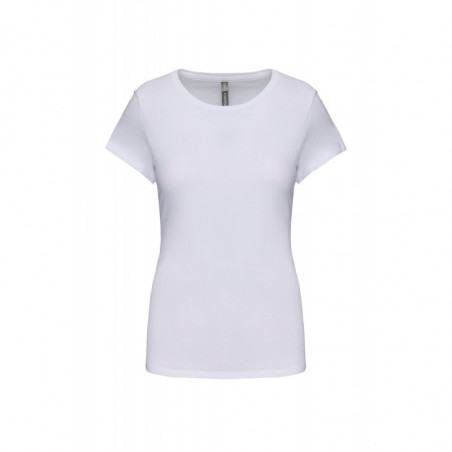 T-shirt col rond manches courtes femme