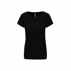 T-shirt col rond manches courtes femme