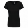 T-shirt col V manches courtes femme