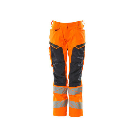 Pantalon avec poches genouillères - Coupe femme DIAMOND   Stretch Zones  bicolore  - ACCELERATE SAFE MASCOT®