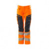 Pantalon avec poches genouillères - Coupe femme DIAMOND   Stretch Zones  bicolore  - ACCELERATE SAFE MASCOT®