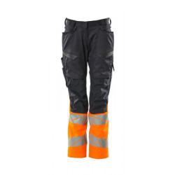 Pantalon avec poches genouillères - Coupe femme DIAMOND   Stretch Zones  bicolore  - ACCELERATE SAFE MASCOT®