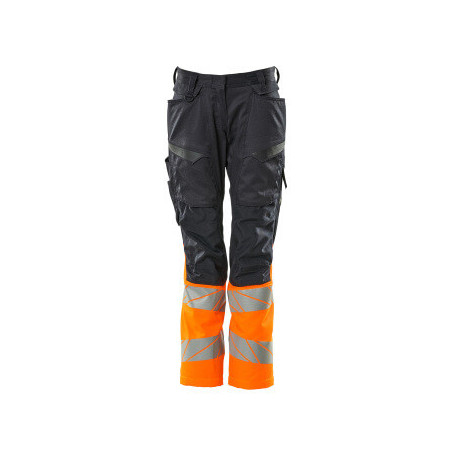 Pantalon avec poches genouillères - Coupe femme DIAMOND   Stretch Zones  bicolore  - ACCELERATE SAFE MASCOT®