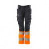 Pantalon avec poches genouillères - Coupe femme DIAMOND   Stretch Zones  bicolore  - ACCELERATE SAFE MASCOT®