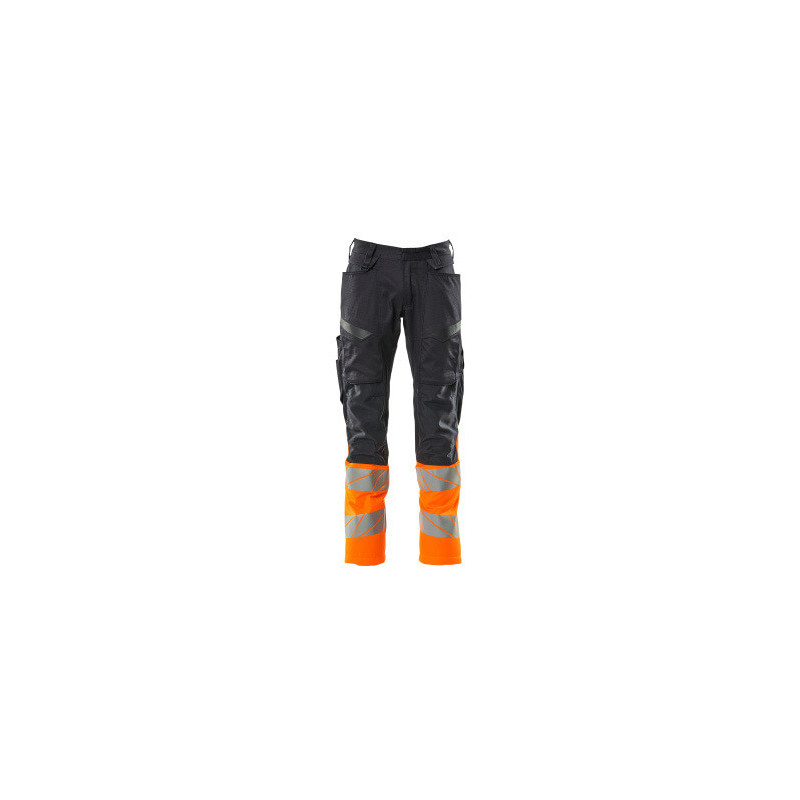 Pantalon avec poches genouillères - Stretch Zones   bicolore  ProWash®  - ACCELERATE SAFE MASCOT®