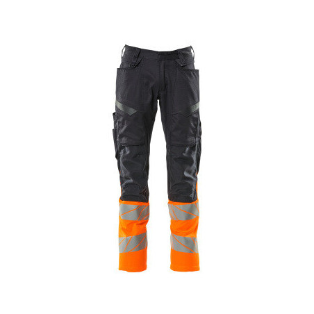 Pantalon avec poches genouillères - Stretch Zones   bicolore  ProWash®  - ACCELERATE SAFE MASCOT®