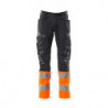 Pantalon avec poches genouillères - Stretch Zones   bicolore  ProWash®  - ACCELERATE SAFE MASCOT®