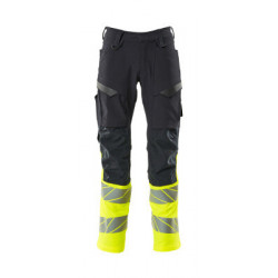 Pantalon avec poches genouillères - ULTIMATE STRETCH   hydrofuge  bicolore  - ACCELERATE SAFE MASCOT®