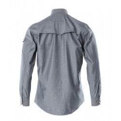 Chemise - Premium   chambray  doublure filet - CROSSOVER MASCOT®