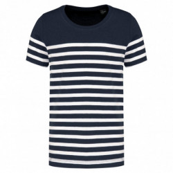 T-shirt marin col rond Bio enfant