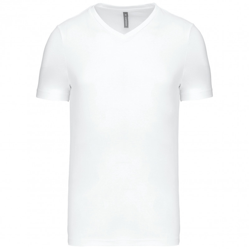 T-shirt col V manches courtes