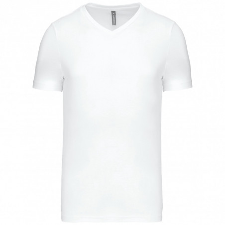 T-shirt col V manches courtes