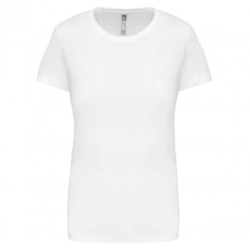 T-shirt col rond manches courtes femme