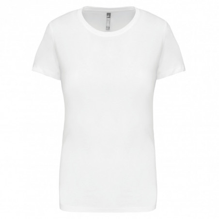 T-shirt col rond manches courtes femme