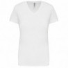 T-shirt col V manches courtes femme