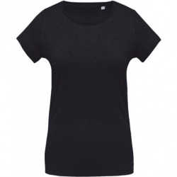 T-shirt coton Bio col rond femme