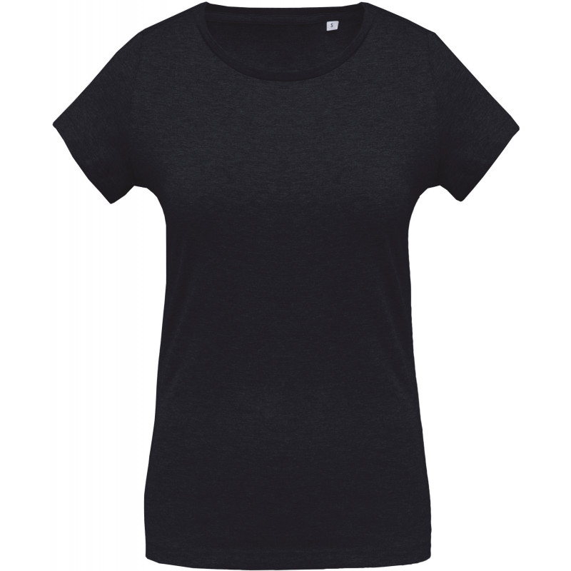 T-shirt coton Bio col rond femme