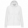 Sweat-shirt zippé capuche femme