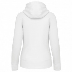 Sweat-shirt zippé capuche femme