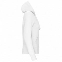 Sweat-shirt zippé capuche femme