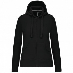 Sweat-shirt zippé capuche femme