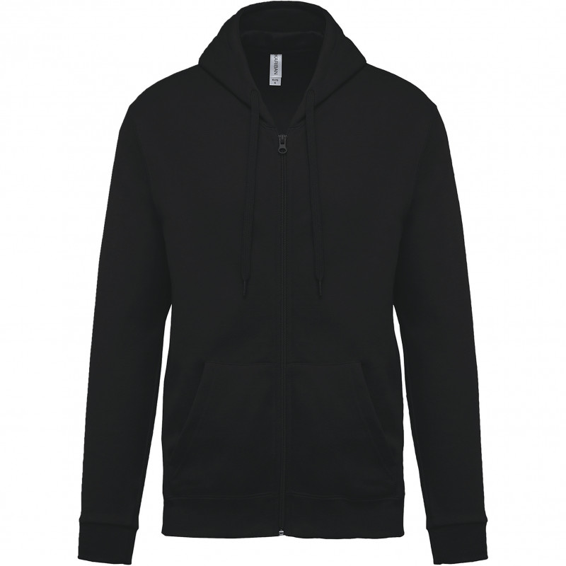 Sweat-shirt zippé capuche unisexe