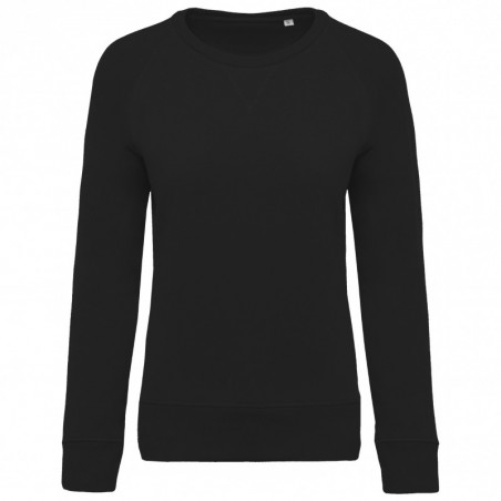 Sweat-shirt Bio col rond manches raglan femme