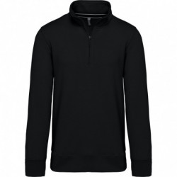 Sweat-shirt col zippé homme