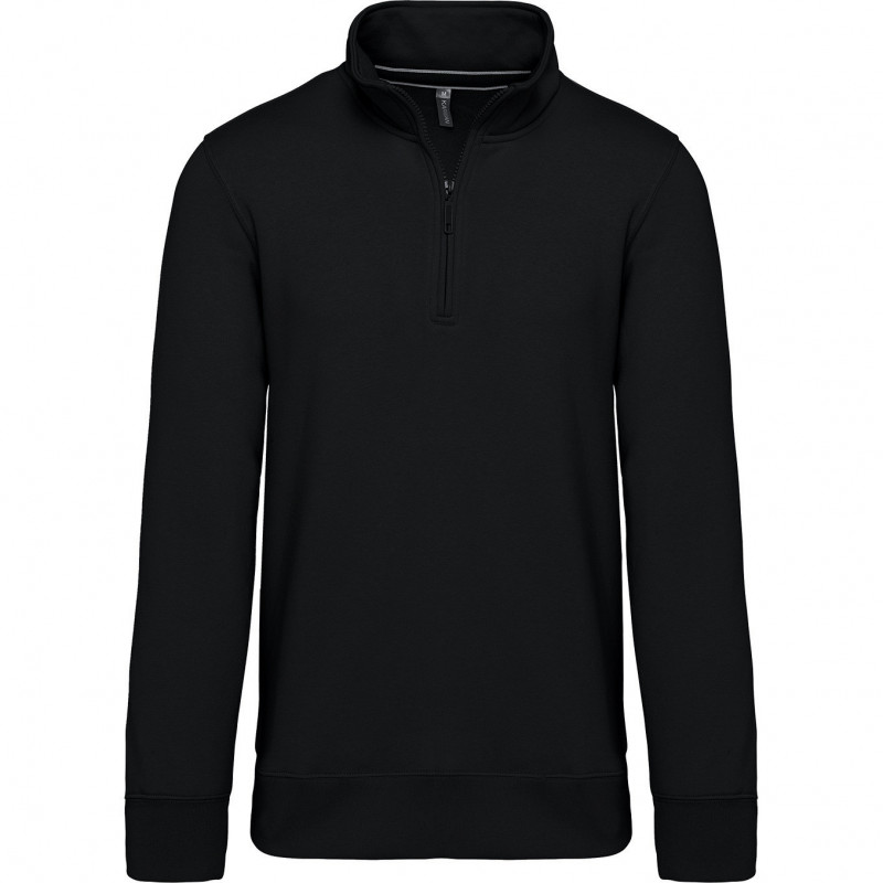 Sweat-shirt col zippé homme