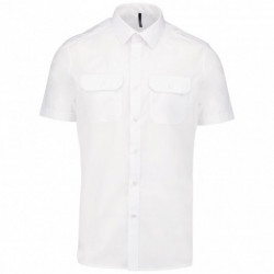 Chemise pilote manches courtes homme