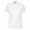 Chemise pilote manches courtes femme