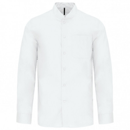 Chemise col mao manches longues