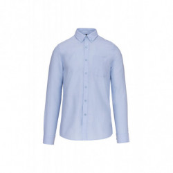 Chemise Oxford lavée manches longues